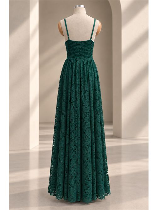 Abito bonton pizzo G FOR GIULSIE | LUX045VERDE BOTTIGLIA